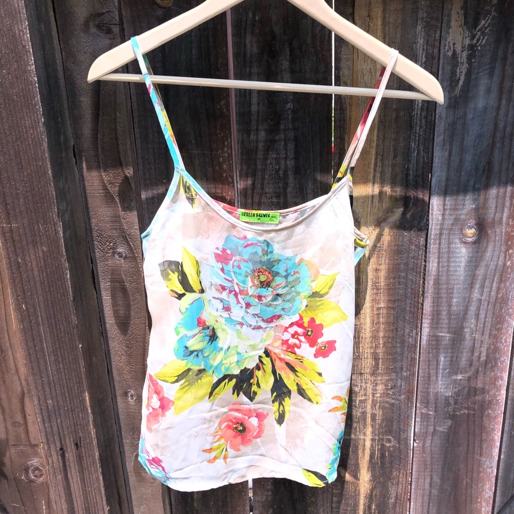 Fresh Brewed Flower Tank - Size M